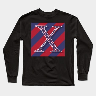 Old Glory Letter X Long Sleeve T-Shirt